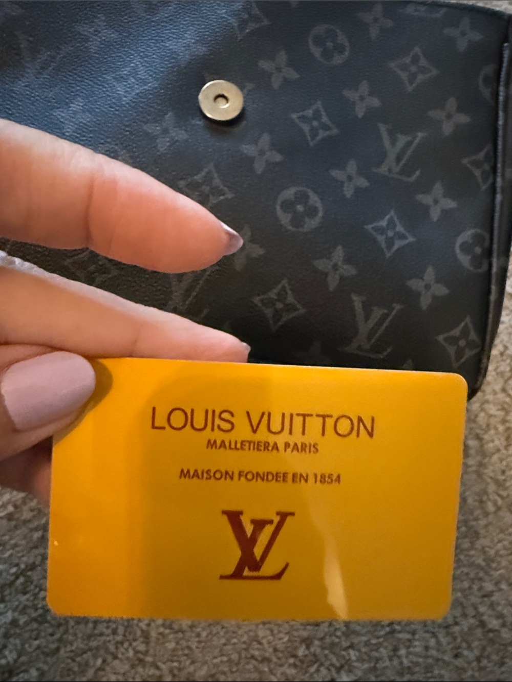 Louis Vuitton Black  Monogram Top-Handle Satchel with Gold LV Hardware - Picture 8 of 10
